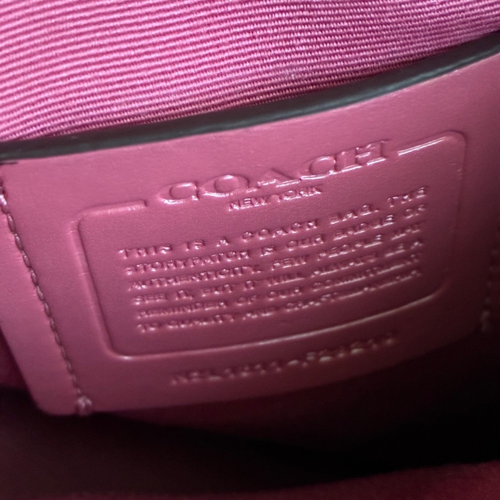 Coach Signature Brown and Pink Crossbody Bag - Picture 4 of 14